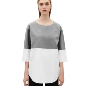 COS Modern Career Top Minimal Oversized XS Artsy Contemporary Euro Casual